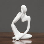 Abstract Thinking Figure Statue - Modern Minimalist Desk Home Decor