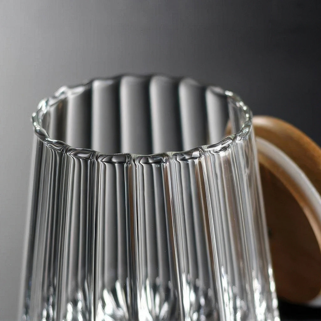 Glass Storage Jars with Bamboo Lids