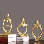 Abstract Thinking Figure Statue - Modern Minimalist Desk Home Decor