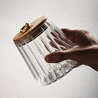 Glass Storage Jars with Bamboo Lids