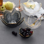 Glass Flower Petal Bowls
